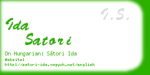 ida satori business card